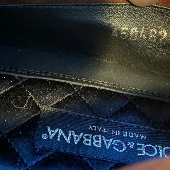 Mens Dolce & Gabbana Leather Loafers With Logo - Picture 5 of 6